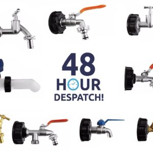 IBC S60x6 water tank outlet connection/adaptor + a range of tap fittings