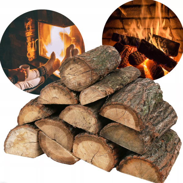 Hardwood Logs Kiln Dried Fire Logs Large 40L Nets - Logs 25cm long