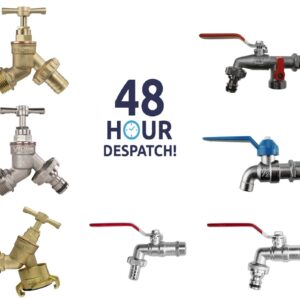 Garden Outside Tap 1/2 & 3/4  Quick Connector Hose Plug Various Models Lever