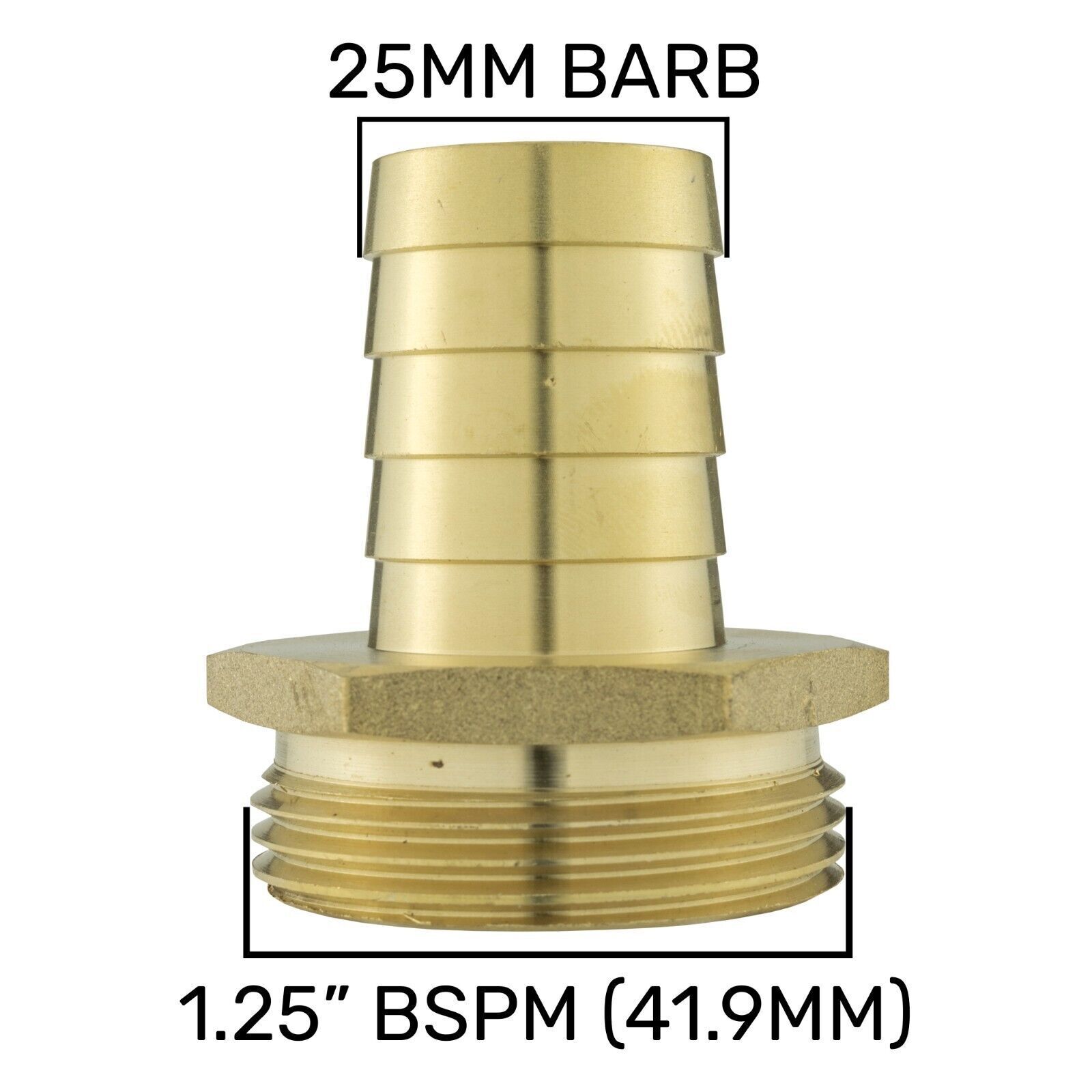 Brass Hosetails Barb-BSP Male thread joiner air gas water fuel hose tails - Image 14