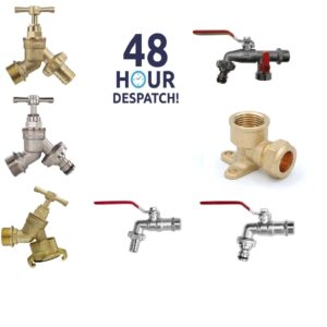 Garden Outside Tap  Quick Connector Hose Plug Various Models Lever 15mm, 22mm