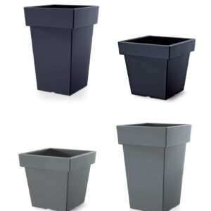 Plant Flower Pot Square Low Planter Pot 3 Sizes Garden Patio Home Large Modern