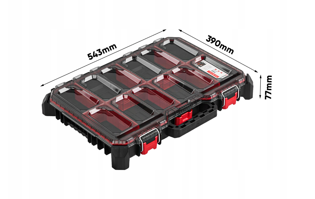Tough Modular System Mobile Workshop Tool Storage Box Wheels Organiser - Image 5