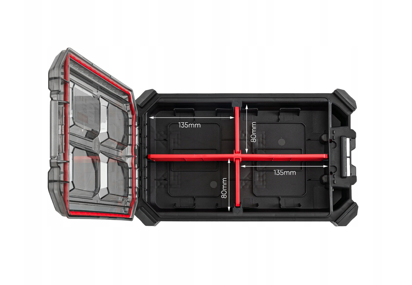 Tough Modular System Mobile Workshop Tool Storage Box Wheels Organiser - Image 14