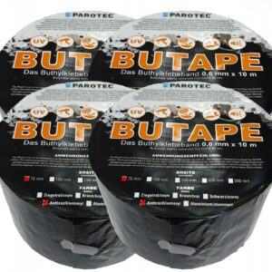 Butyl Black Sealant Tape Performance Waterproof 75, 100, 150, 300 mm x 10m