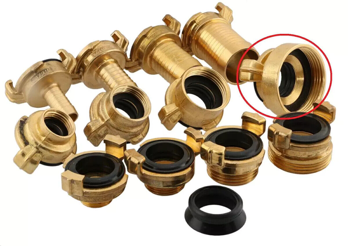 Brass GEKA Type Hose Quick Connect Adapter Claw Fitting Pipe Splitters Lance - Image 2
