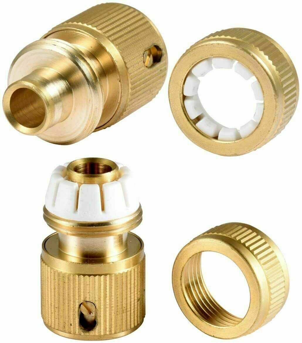 Brass Tap Connector Adaptor 1/2" 3/4" Garden Water Fit Hose Pipe Tap Female Male - Image 7