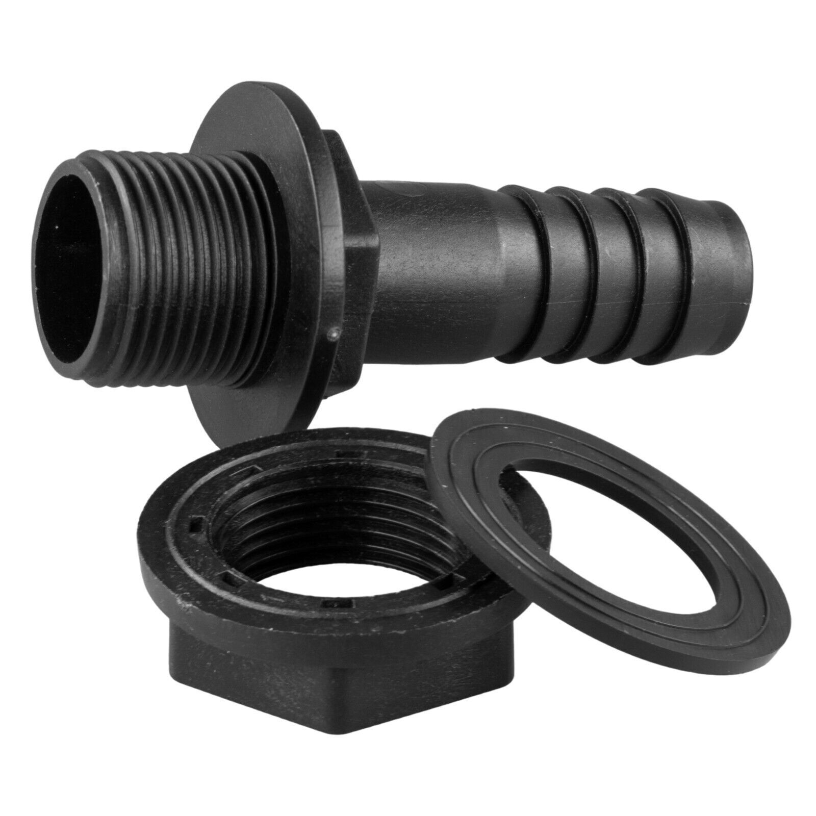 Water Butt Connector Adapter Tank Fitting 1/2" - 2" Barb Straight 90 Pipe Outlet - Image 9