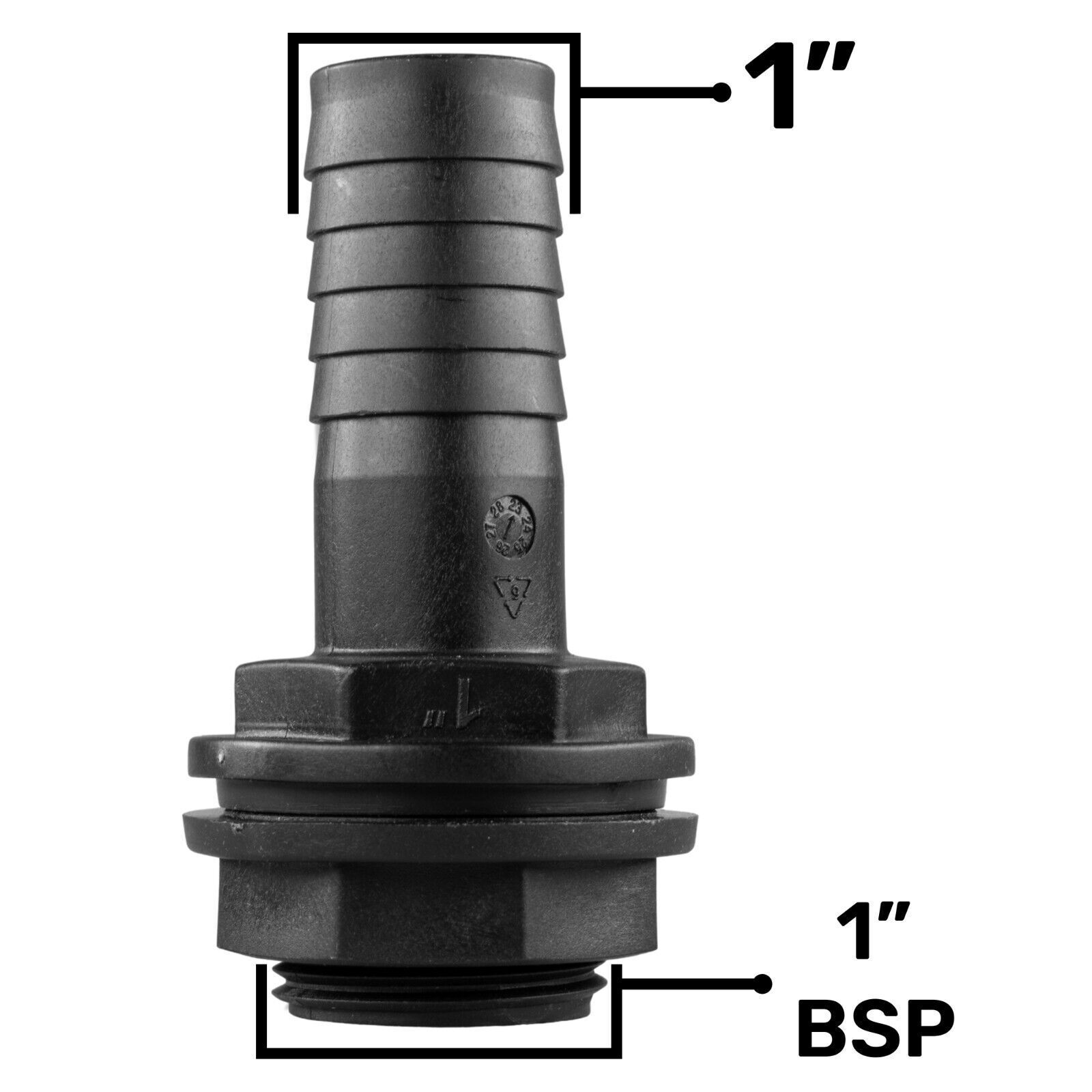 Water Butt Connector Adapter Tank Fitting 1/2" - 2" Barb Straight 90 Pipe Outlet - Image 14