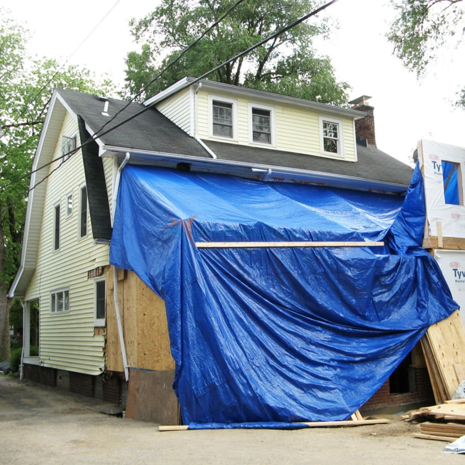 Tarpaulin Heavy Duty Waterproof Cover Tarp Ground Sheet All Sizes FREE CLIPS - Image 11