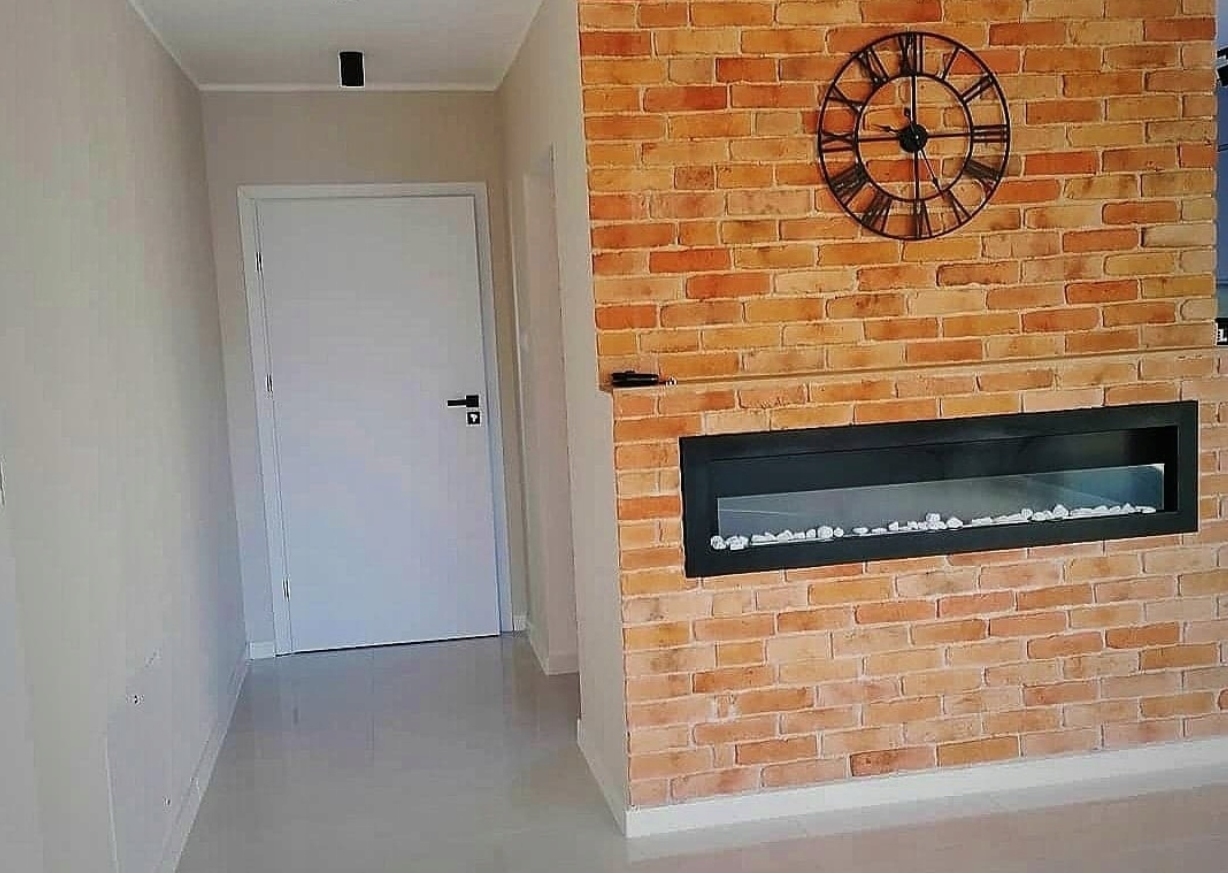 Bio Ethanol Fireplace Bioethanol Fire Wall Mounted Matt Black 160cm 1600mm - Image 5