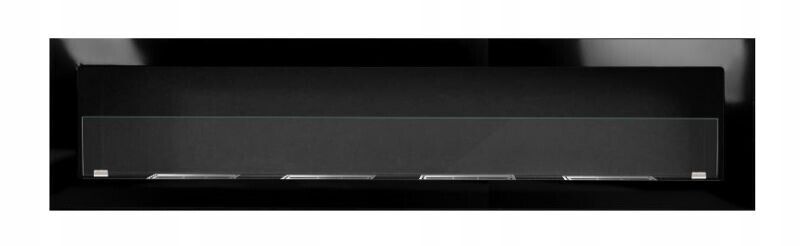 Bio Ethanol Fireplace Bioethanol Fire Wall Mounted Matt Black 160cm 1600mm - Image 10