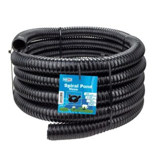 BLACK CORRUGATED FLEXIBLE POND HOSE FISH GARDEN FILTER PUMP MARINE FLEXI PIPE