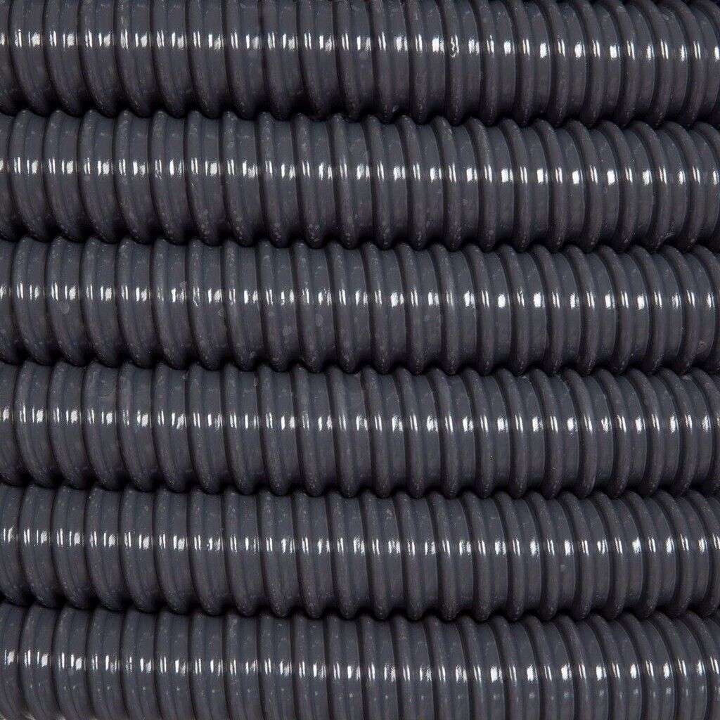 BLACK CORRUGATED FLEXIBLE POND HOSE FISH GARDEN FILTER PUMP MARINE FLEXI PIPE - Image 3