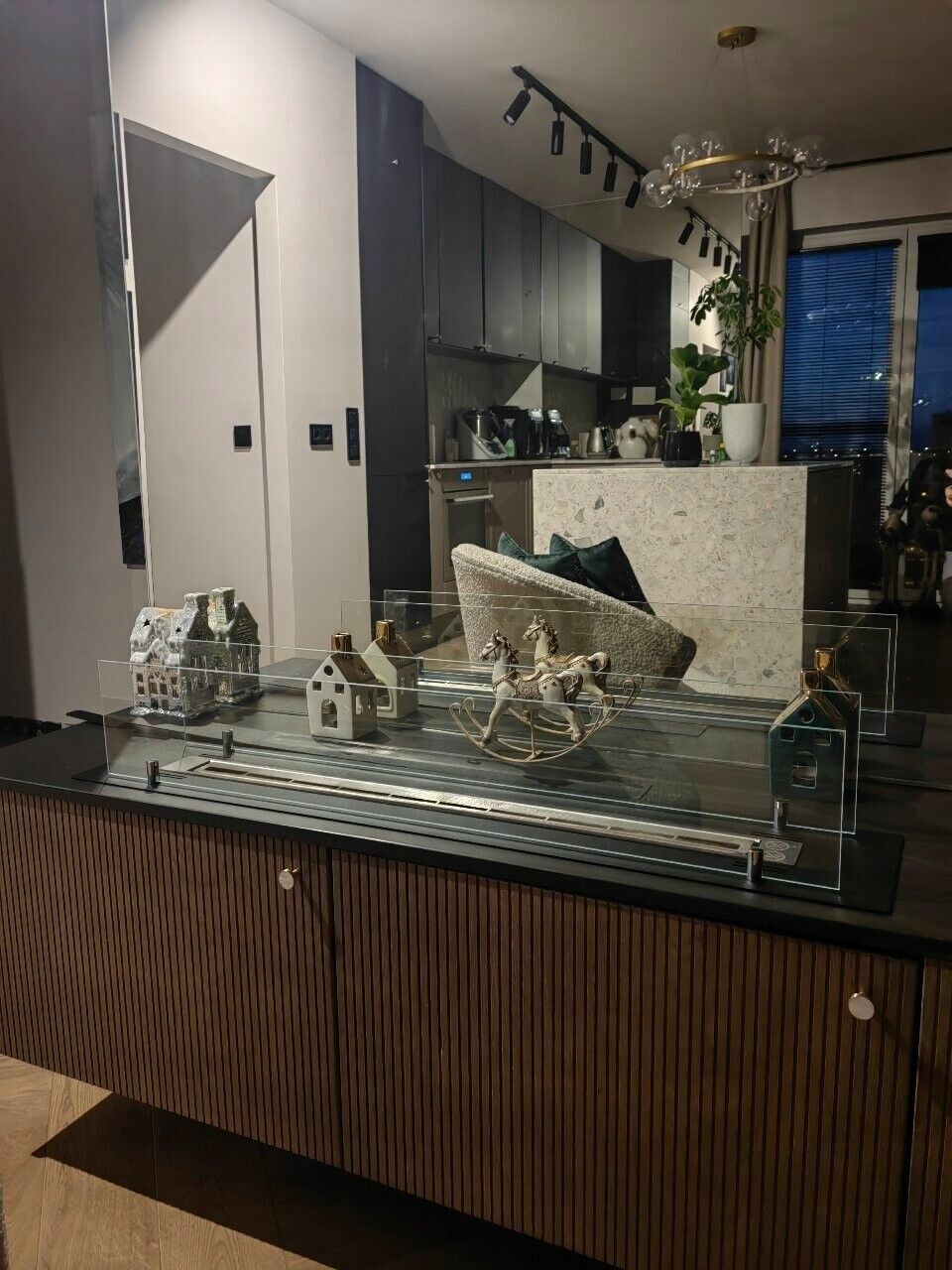 Bio ethanol Fireplace Burner Furniture Insert Container 650mm - Image 17