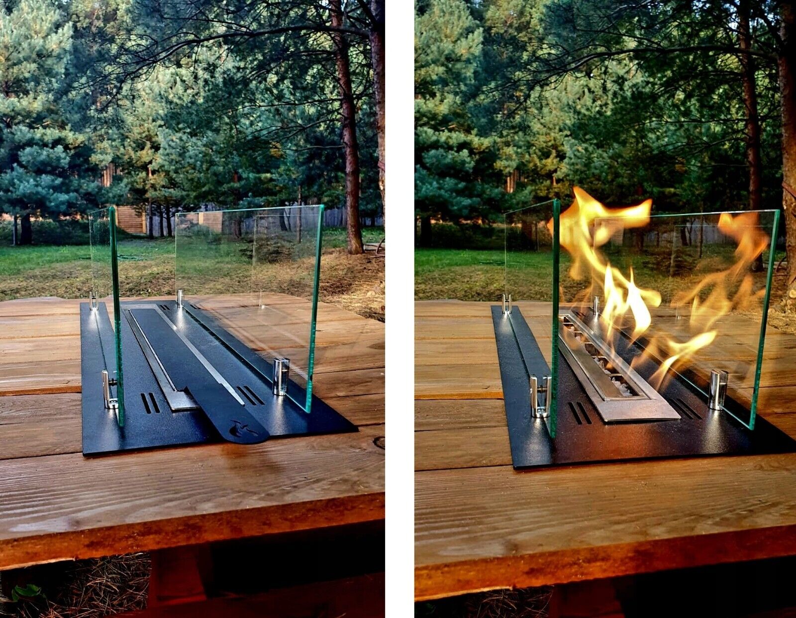 Bio ethanol Fireplace Burner Furniture Insert Container 650mm - Image 18