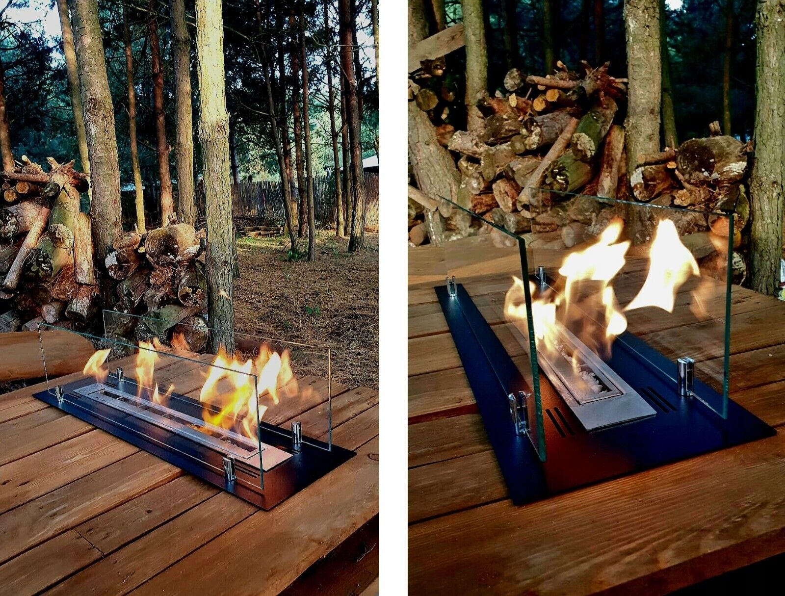 Bio ethanol Fireplace Burner Furniture Insert Container 650mm - Image 19