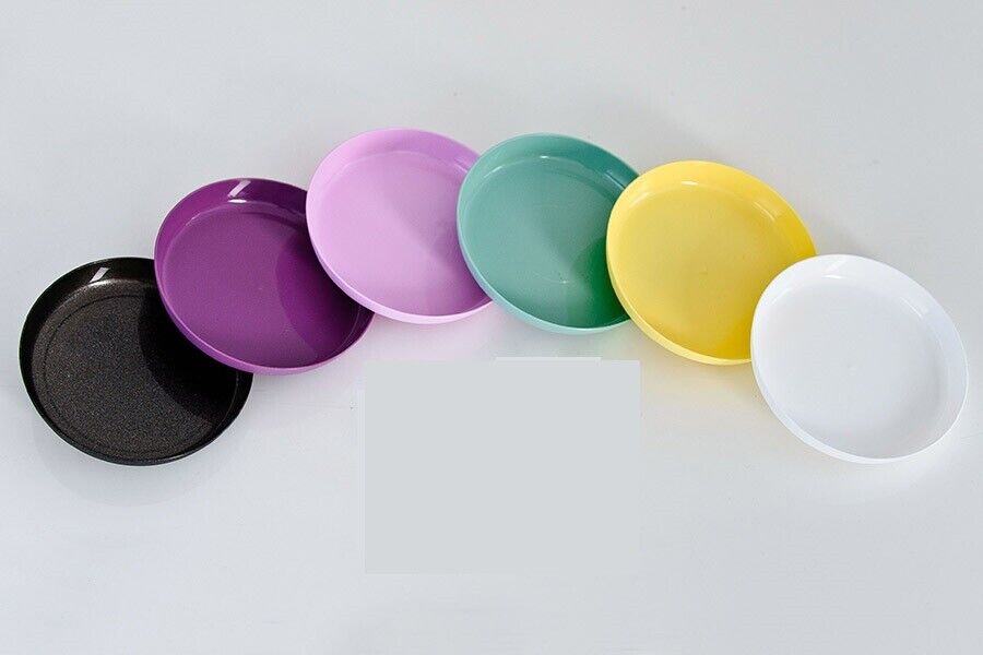 Plant Pots Flower Planter 6 Colours 8 sizes Matt Plastic Pot + Saucer Tray Deco - Image 9