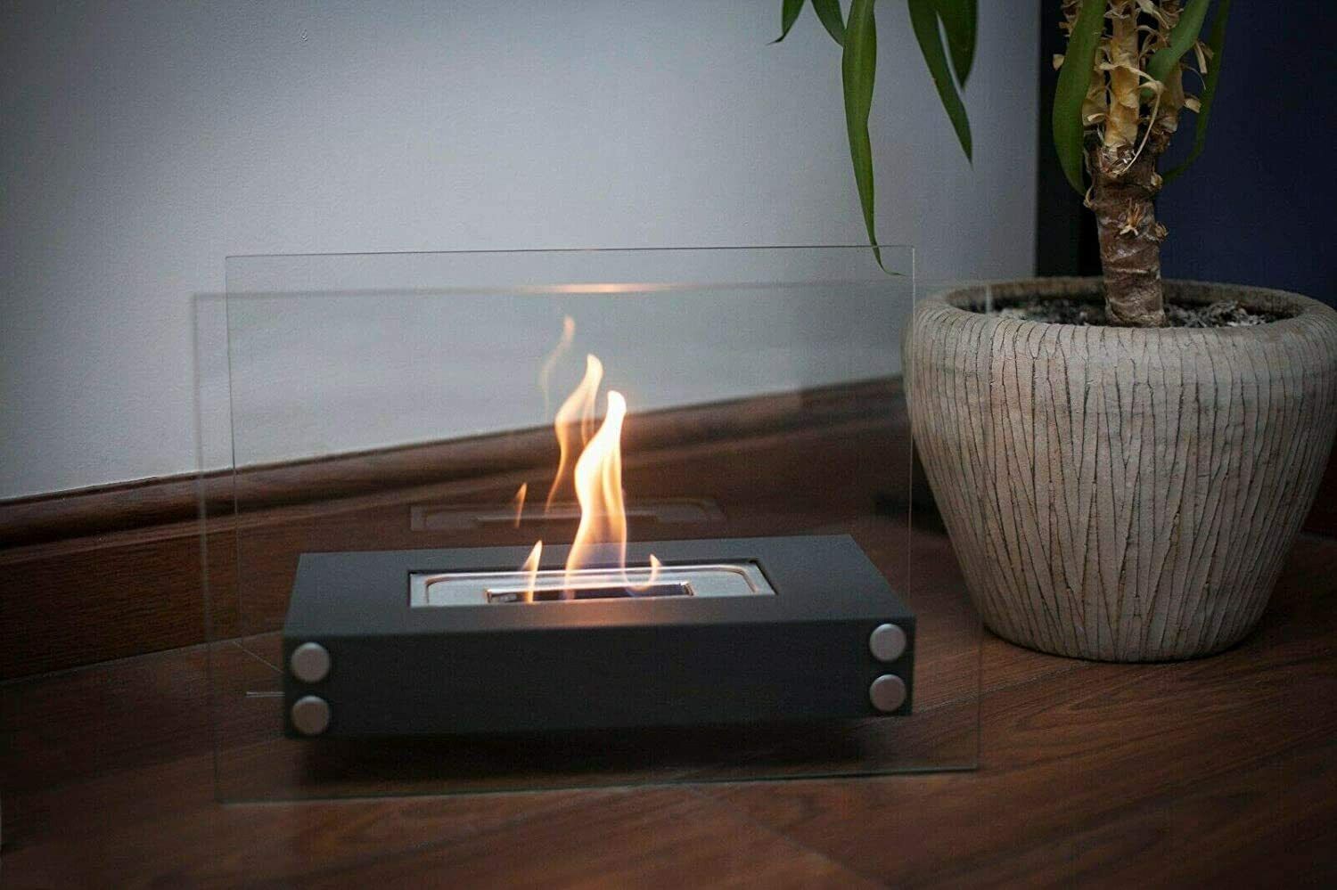 Bio Ethanol Fireplace Indoor Outdoor Camping Glass Top Burner Fire Scala2 - Image 6