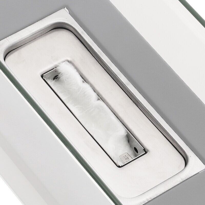 Bio Ethanol Bioethanol Fireplace Rectangle Table Top Glass Burner Scala White - Image 3