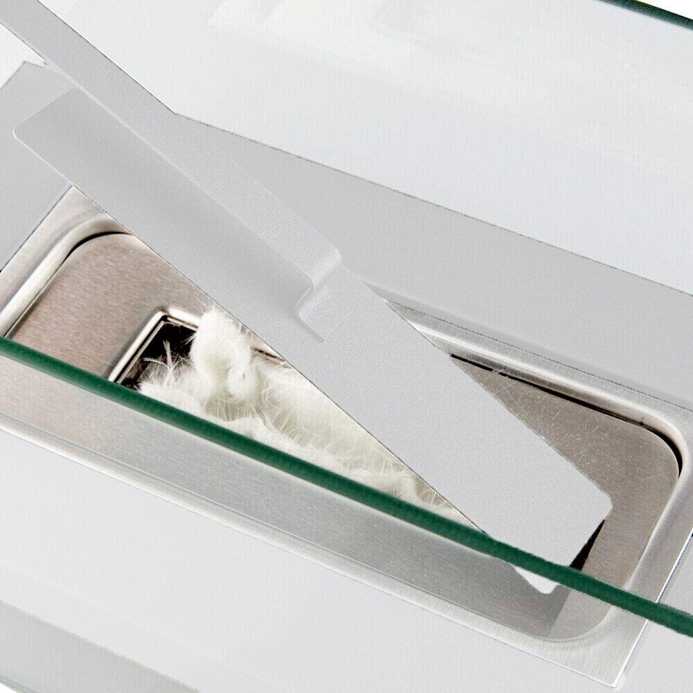 Bio Ethanol Bioethanol Fireplace Rectangle Table Top Glass Burner Scala White - Image 4