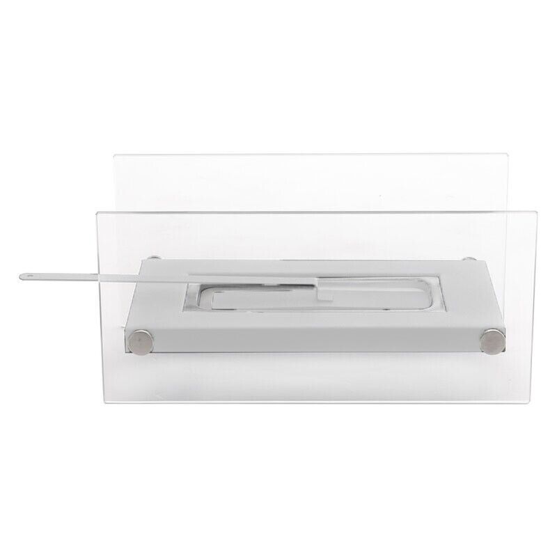 Bio Ethanol Bioethanol Fireplace Rectangle Table Top Glass Burner Scala White - Image 10