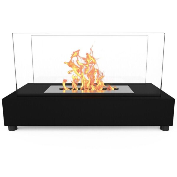 Bio Ethanol Bioethanol Fireplace Indoor Outdoor Table Top Burner Bari Black