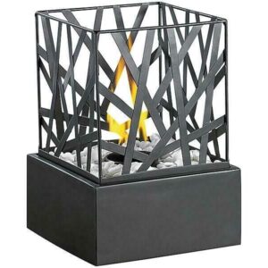 Bioethanol Fireplace Bio Ethanol Modern Table Top Burner Fire Funky Black