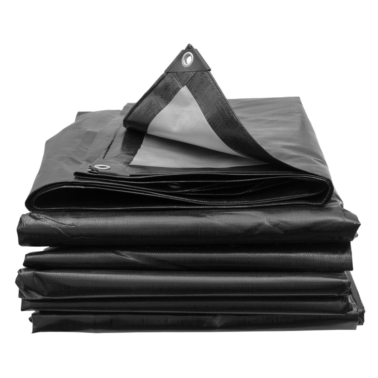 Tarpaulin Extra Heavy Duty Waterproof Cover Tarp Ground Sheet Mesh 250GSM FREE - Image 2