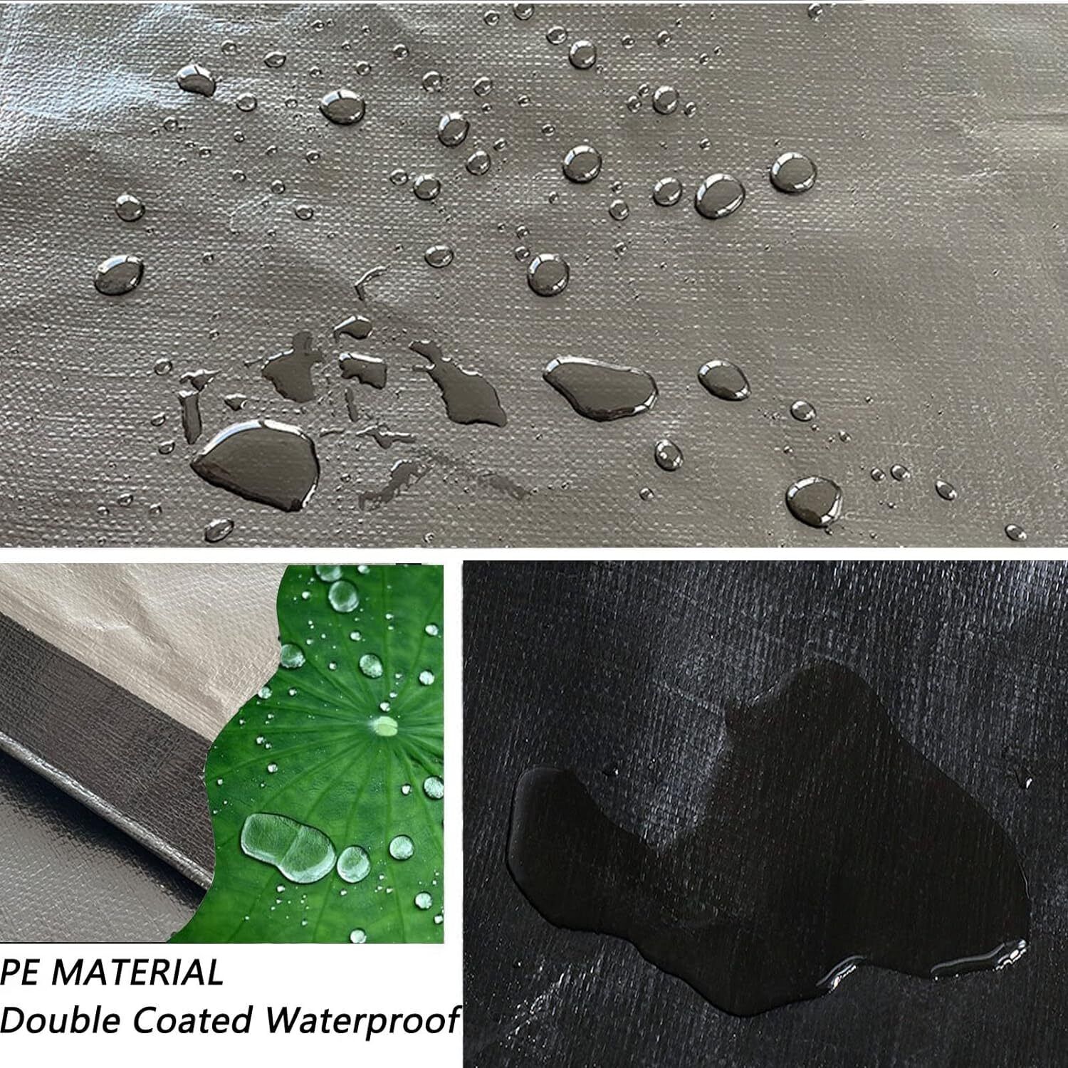 Tarpaulin Extra Heavy Duty Waterproof Cover Tarp Ground Sheet Mesh 250GSM FREE - Image 5