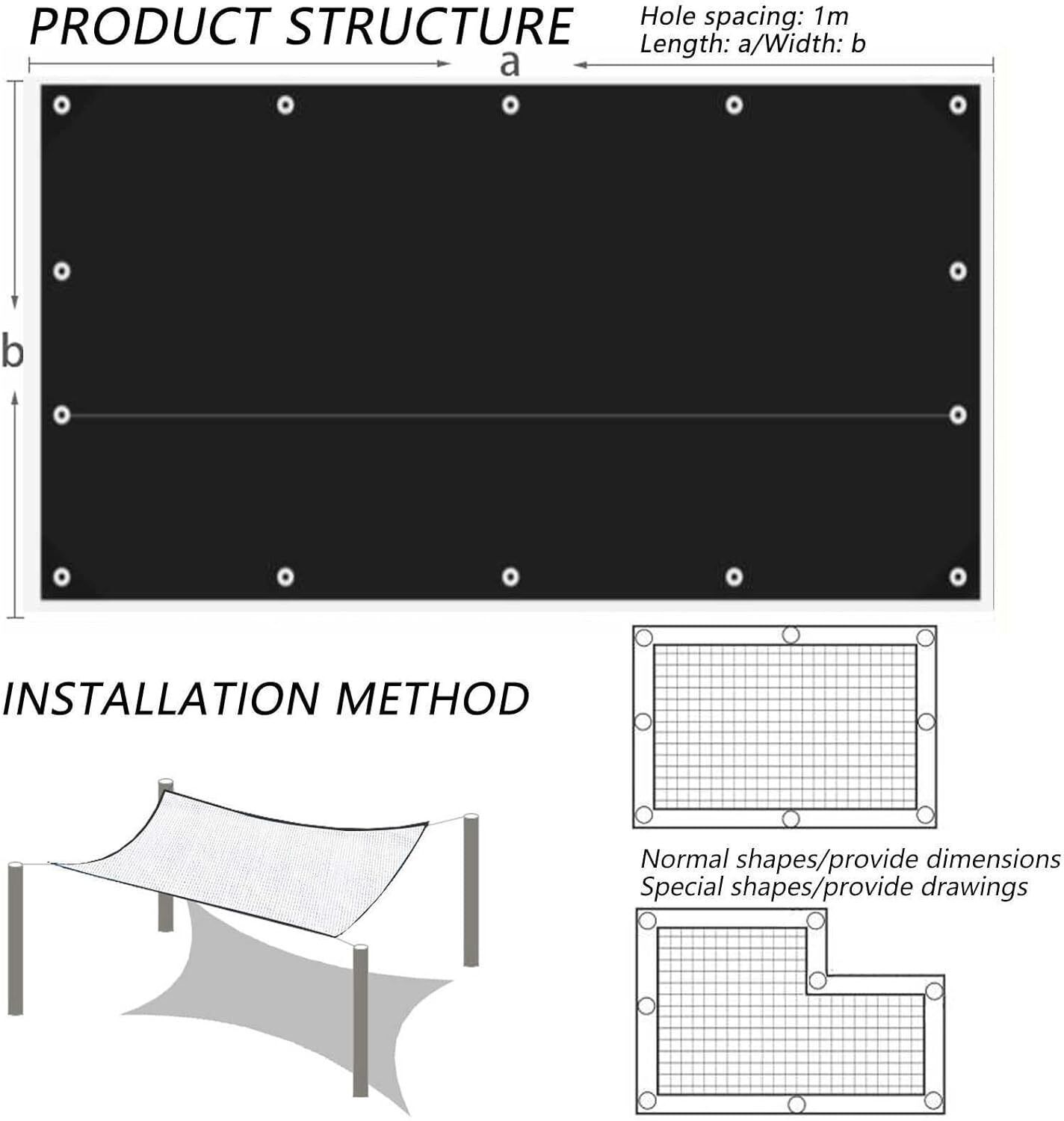 Tarpaulin Extra Heavy Duty Waterproof Cover Tarp Ground Sheet Mesh 250GSM FREE - Image 3