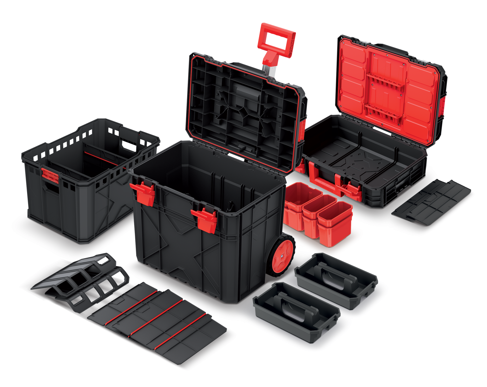 Tough Modular System Mobile Workshop Tool Storage Box Wheels Platform Kistenberg - Image 4