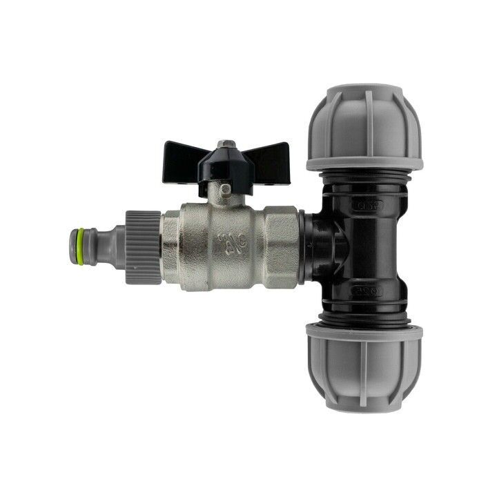 MDPE 20 25 32 Butterfly Valve Hose Water Supply Pipe Outlet Valve Straight Tee - Image 5