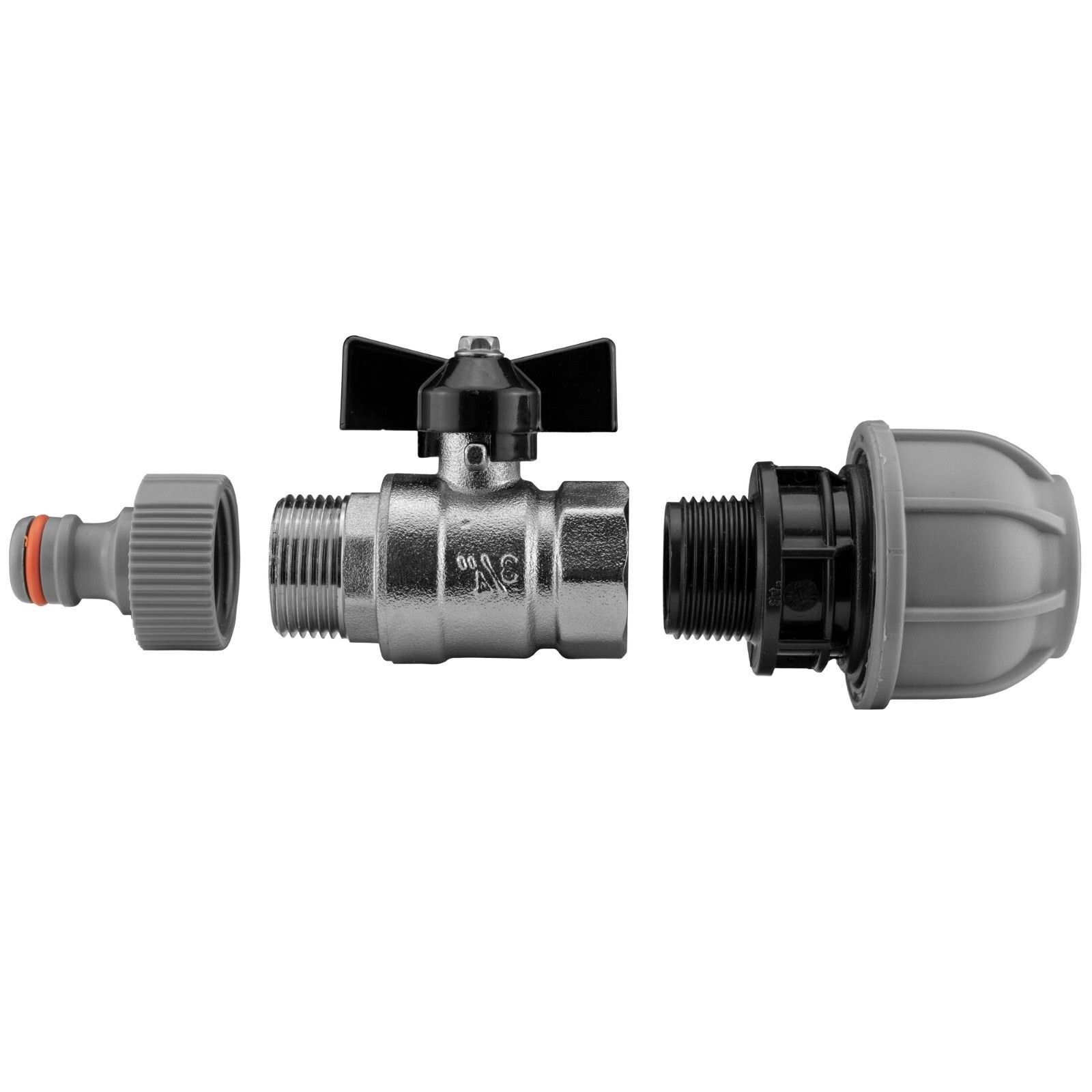 MDPE 20 25 32 Butterfly Valve Hose Water Supply Pipe Outlet Valve Straight Tee - Image 8