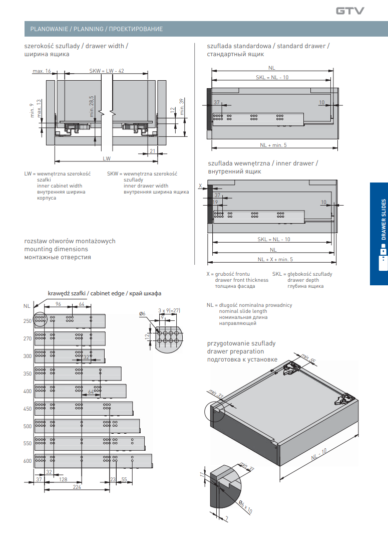 Soft Close drawer runners Invisible concealed undermount slides Full Extension - Image 4