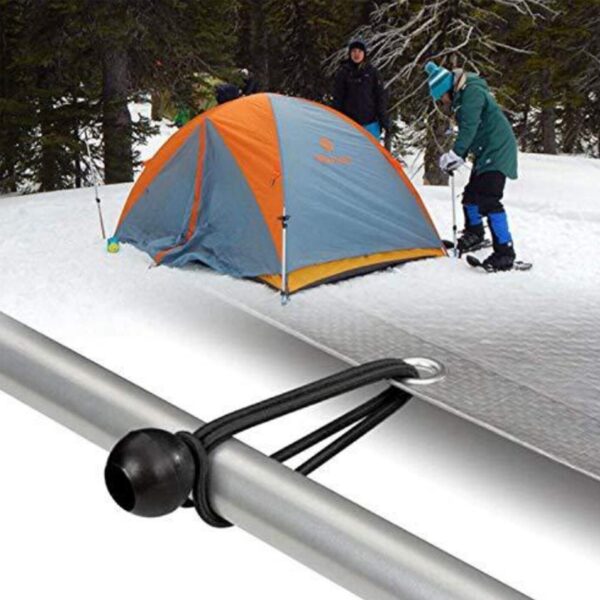 Bungee Ball Elastic Cord Black Loop Shock Cords Easy Fix Ties Tarp Tent Canopy