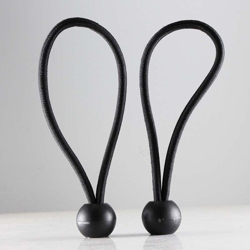 Bungee Ball Elastic Cord Black Loop Shock Cords Easy Fix Ties Tarp Tent Canopy - Image 10