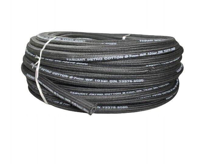 BRAIDED RUBBER FUEL HOSE PIPE TUBE VACUUM PETROL UNLEADED DIESEL OIL BREATHER - Image 3