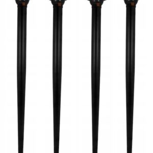 4x Table Leg Breakfast Bar Worktop Support Kitchen Round 710mm Black