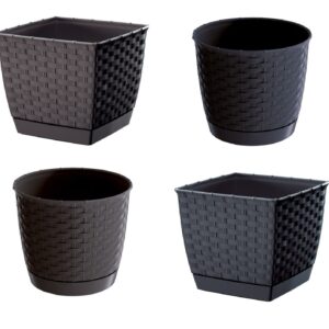 Plant Pot Flowerpot Wave Plastic Crystal Modern Decorative Small Medium Large