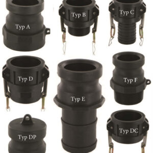 CAMLOCK LAYFLAT HOSE FITTING, MALE FEMALE - TYPE A|B|C|D|E|F|DC|DP CAM & GROOVE