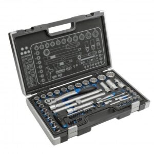 Socket Set Spline Wrench Tool Screwdriver Bits Accessories Metal Case 60pc