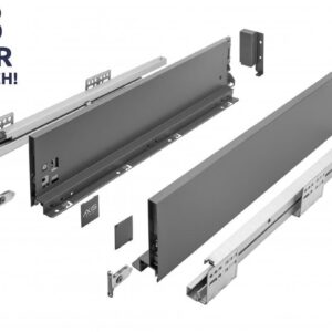 UltraSlim AXIS PRO Soft Close Anthracite Kitchen Drawer Box Sides Drawer Runners