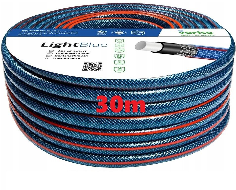 50M LightDuty Garden Hose Pipe Reinforced Braided PVC Watering Hosepipe 1/2 3/4 - Image 3