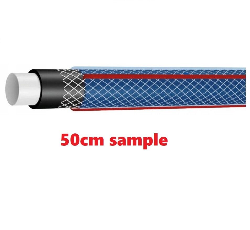 50M LightDuty Garden Hose Pipe Reinforced Braided PVC Watering Hosepipe 1/2 3/4 - Image 5