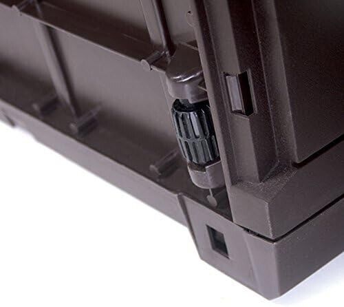 310L Garden Storage Box Bench Large Outdoor Box Plastic Organiser with wheels - Image 4