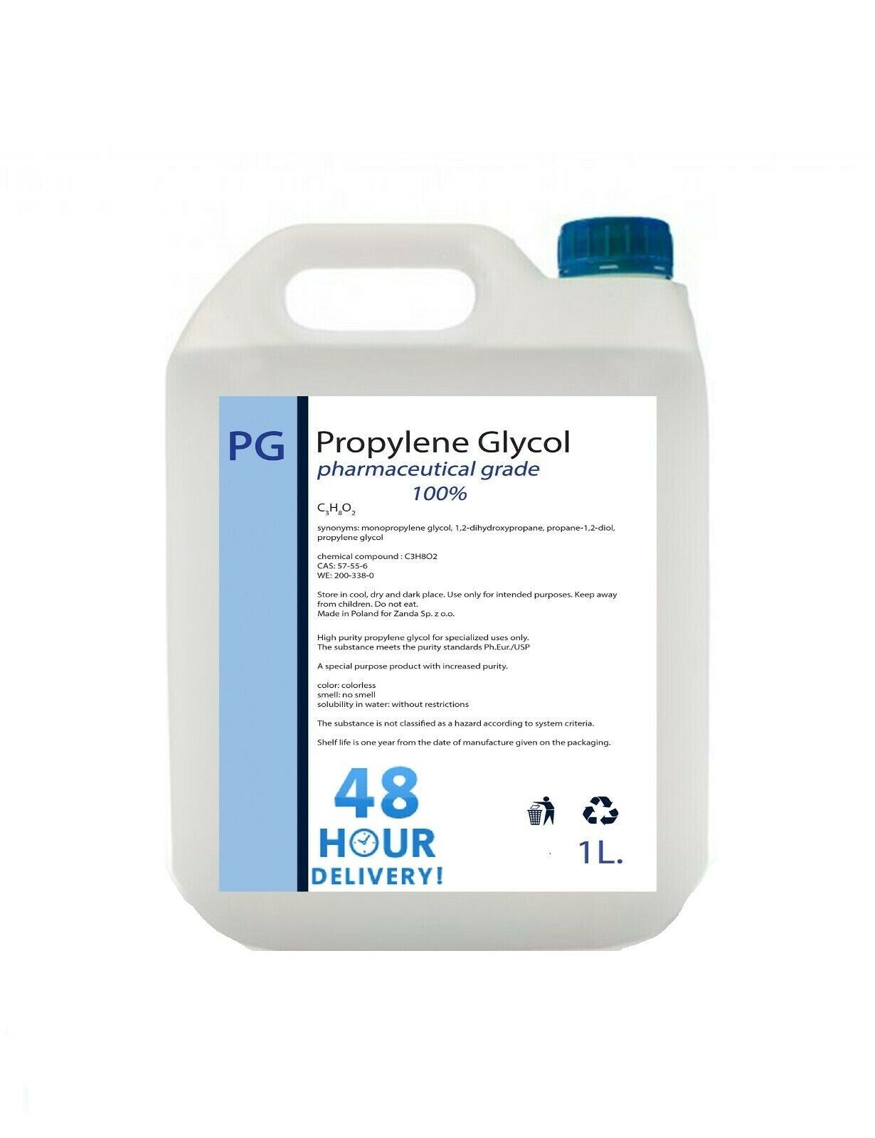 Mono Propylene Glycol Pharma Grade Better Than Food Grade 99% + USP/EP PURE