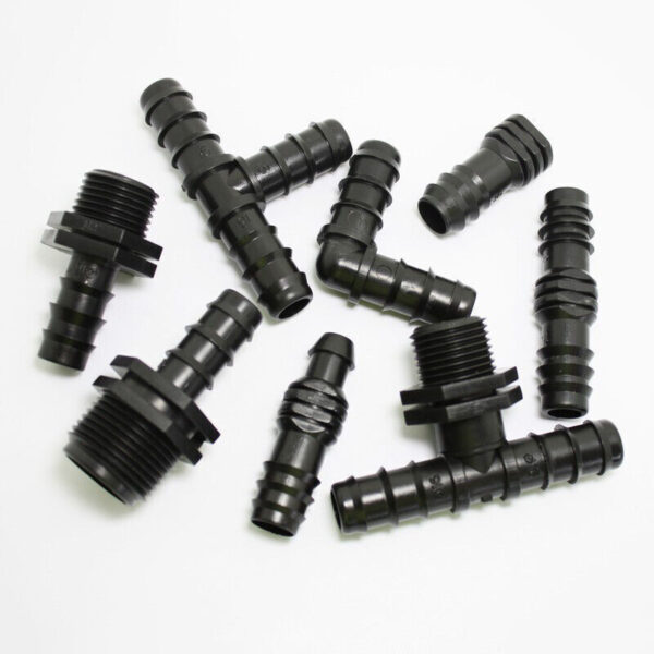 13mm ID 16mm OD Garden Micro Irrigation Watering System Connectors - Multi Item