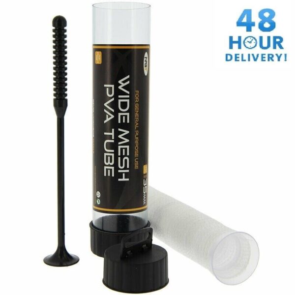 WIDE PVA MESH TUBE 7M x 35MM FUNNELED TUBE INCLUDING PLUNGER NGT CARP FISHING