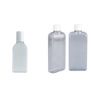 Clear Plastic Bottle 50ml 100ml Large Letter  PVC Toiletry/Liquid/Gel/Oil Postal